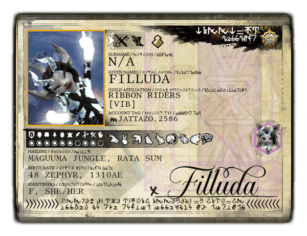 Filluda, Jattazo's GW2 character